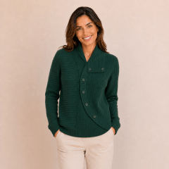 Sweater botones falsos fantasía mujer H369