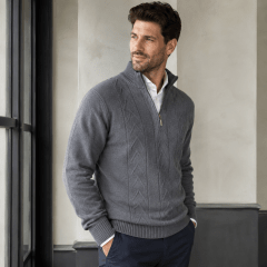 Sweater medio cierre hombre Sebastian F1216