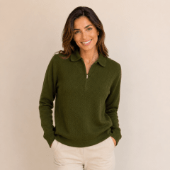 Sweater cremallera cuello mujer FLCH D1542