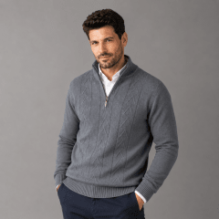 Sweater medio cierre hombre Sebastian F1216