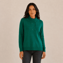 Sweater cuello alto botones mujer Nancy D1701