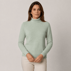 Sweater cuello subido corderito mujer Betty K75