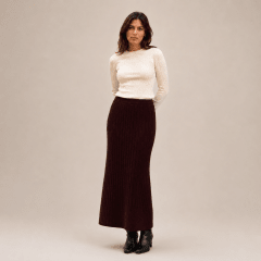 Falda tejida ajustada mujer E1107
