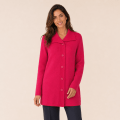 Abrigo cuello camisero mujer E1006