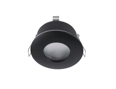 SPOT EMBUTIDO ECO PORTA GU10 IP54 NEGRO + AMPOLLETA1