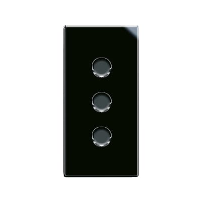 TOMACORRIENTE 10 A 1 MODULO NEGRO BRILLANTE1