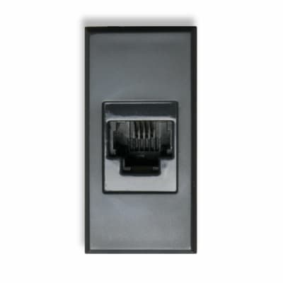 CONECTOR RJ11 TELEFONIA 1 MODULO ANTRACITA OPACO1