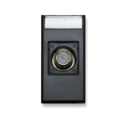 CONECTOR COAXIAL TV TIPO F 1 MODULO ANTRACITA OPACO1