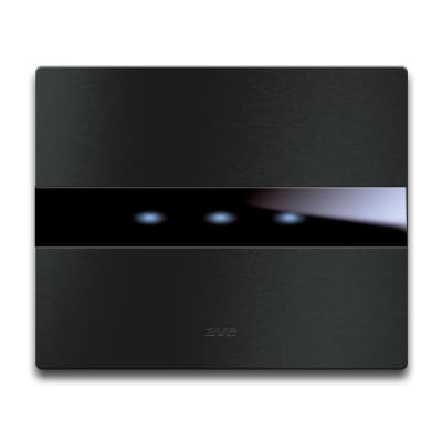 PLACA VERA ALUMINIO ANTRACITA TOUCH 3 MODULOS1