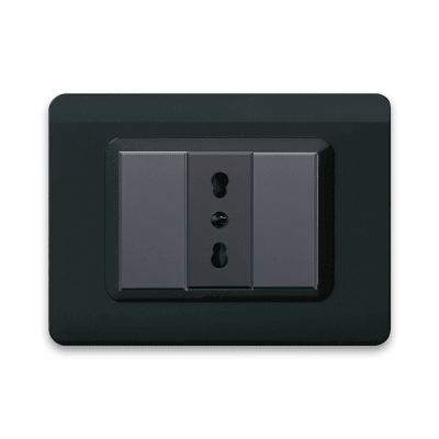 TOMACORRIENTE SIMPLE 10/16A PLACA TECNOPOLIMERO ANTRACITA1