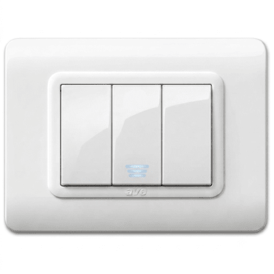 Interruptor Wifi Smart Iot 9/12 Y 9/24, Ave, Blanco 220v Tecnopolimero Blanco Ralo1