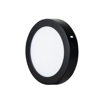 PANEL LED NEGRO SOBREPUESTO REDONDO 18W 3000K2