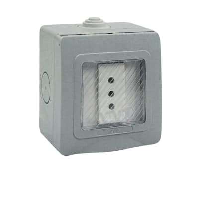CAJA IP55 SOBREPUESTA DE UN MODULO TOMACORRIENTE 10A1