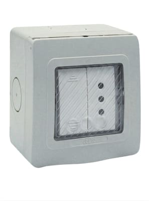 CAJA IP55 SOBREPUESTA DOS MODULOS CON INTERRUPTOR Y TOMACORRIENTE1