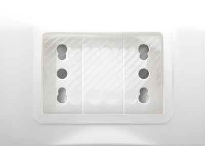 Tomacorriente Doble 10/16A, Placa Exterior IP55 hidrobox AVE1