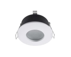 SPOT EMBUTIDO ECO PORTA GU10 IP54 BLANCO + AMPOLLETA