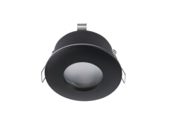 SPOT EMBUTIDO ECO PORTA GU10 IP54 NEGRO + AMPOLLETA