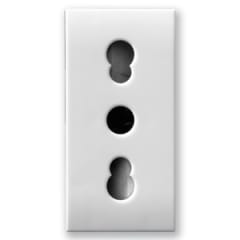 TOMACORRIENTE 10/16 A 1 MODULO BLANCO