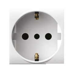 TOMACORRIENTE SCHUKO 16 A 2 MODULOS BLANCO