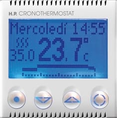 CRONOTERMOSTATO 230 W 2 MODULOS BLANCO