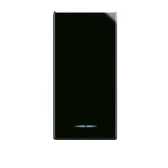 TIMBRE PULSANTE 1 MODULO NEGRO BRILLANTE