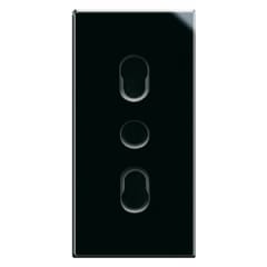 TOMACORRIENTE 10/16 A 1 MODULO NEGRO BRILLANTE