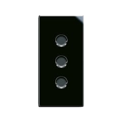 TOMACORRIENTE 10 A 1 MODULO NEGRO BRILLANTE