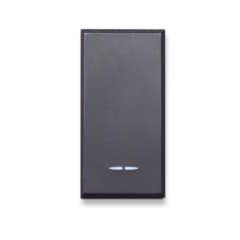 PULSADOR 1 MODULO ANTRACITA OPACO