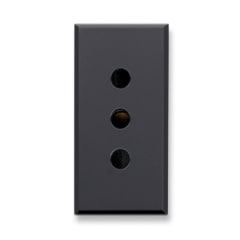 TOMACORRIENTE 10 A 1 MODULO ANTRACITA OPACO