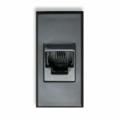 CONECTOR RJ11 TELEFONIA 1 MODULO ANTRACITA OPACO