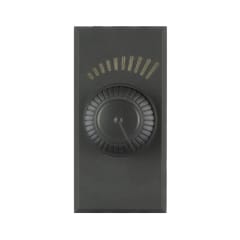 DIMMER UNIVERSAL ROTATIVO 3-220W 1 MODULO ANTRACITA OPACO