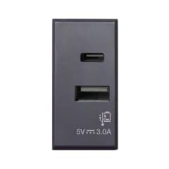 CARGADOR USB TIPO A+C 3 A 1 MODULO