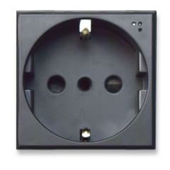 TOMACORRIENTE SCHUKO 16 A 2 MODULOS ANTRACITA OPACO