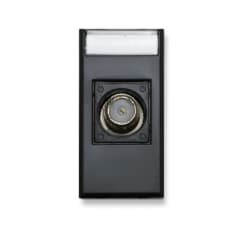 CONECTOR COAXIAL TV TIPO F 1 MODULO ANTRACITA OPACO