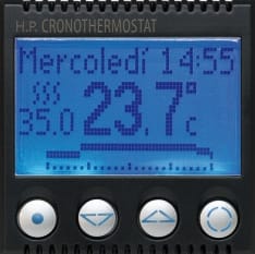 CRONOTERMOSTATO 230 W 2 MODULOS ANTRACITA OPACO
