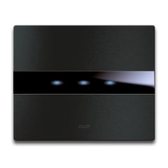 PLACA VERA ALUMINIO ANTRACITA TOUCH 3 MODULOS