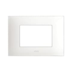 PLACA YOUNG 3 MODULOS BLANCO OPACO