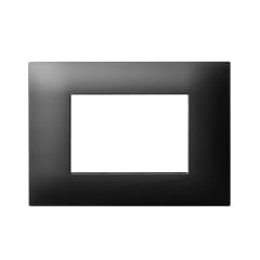 PLACA YOUNG 3 MODULOS ANTRACITA OPACO