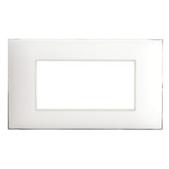 PLACA YOUNG 4 MODULOS BLANCO BRILLANTE