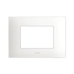 PLACA YOUNG 3 MODULOS BLANCO RALO