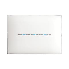 PLACA YOUNG TOUCH 3 GOLPES BLANCO BRILLANTE