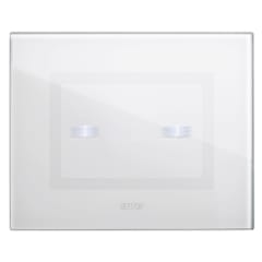 PLACA VERA CRISTAL BLANCO TOUCH 2 GOLPES