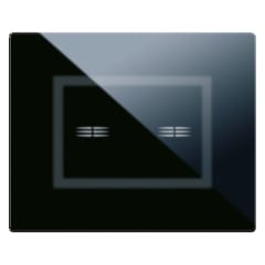 PLACA VERA CRISTAL NEGRO TOUCH 2 GOLPES