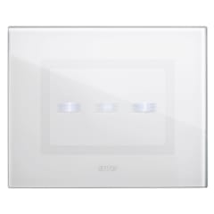 PLACA VERA CRISTAL BLANCO TOUCH 3 GOLPES