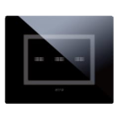 PLACA VERA CRISTAL NEGRO TOUCH 3 GOLPES