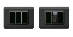 PLACA TIMBRE + PLACA CHICHARRA NEGRO BRILLANTE