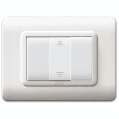 INTERRUPTOR SIMPLE 9/12, AVE, 16 A, TECNOPOLIMERO BLANCO RALO
