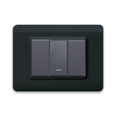 INTERRUPTOR SIMPLE 9/24, AVE, 16 A, TECNOPOLIMERO ANTRACITA