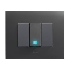 Interruptor Wifi Smart Iot 9/12 Y 9/24, Ave, Antracita Opaco 220v Smart Metálica Antracita Opaco