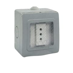 CAJA IP55 SOBREPUESTA DE UN MODULO TOMACORRIENTE 10A